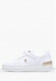 Γυναικεία Παπούτσια Casual Feminine.Court Άσπρο Δέρμα Tommy Hilfiger