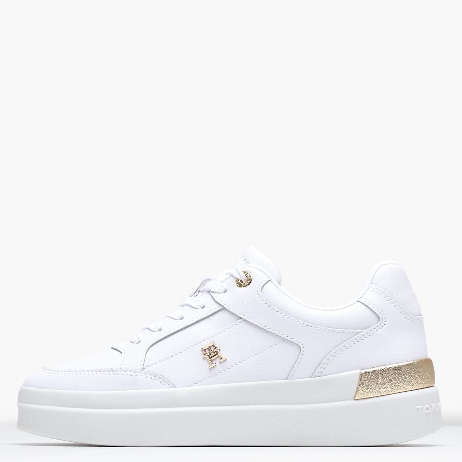 Γυναικεία Παπούτσια Casual Feminine.Court Άσπρο Δέρμα Tommy Hilfiger