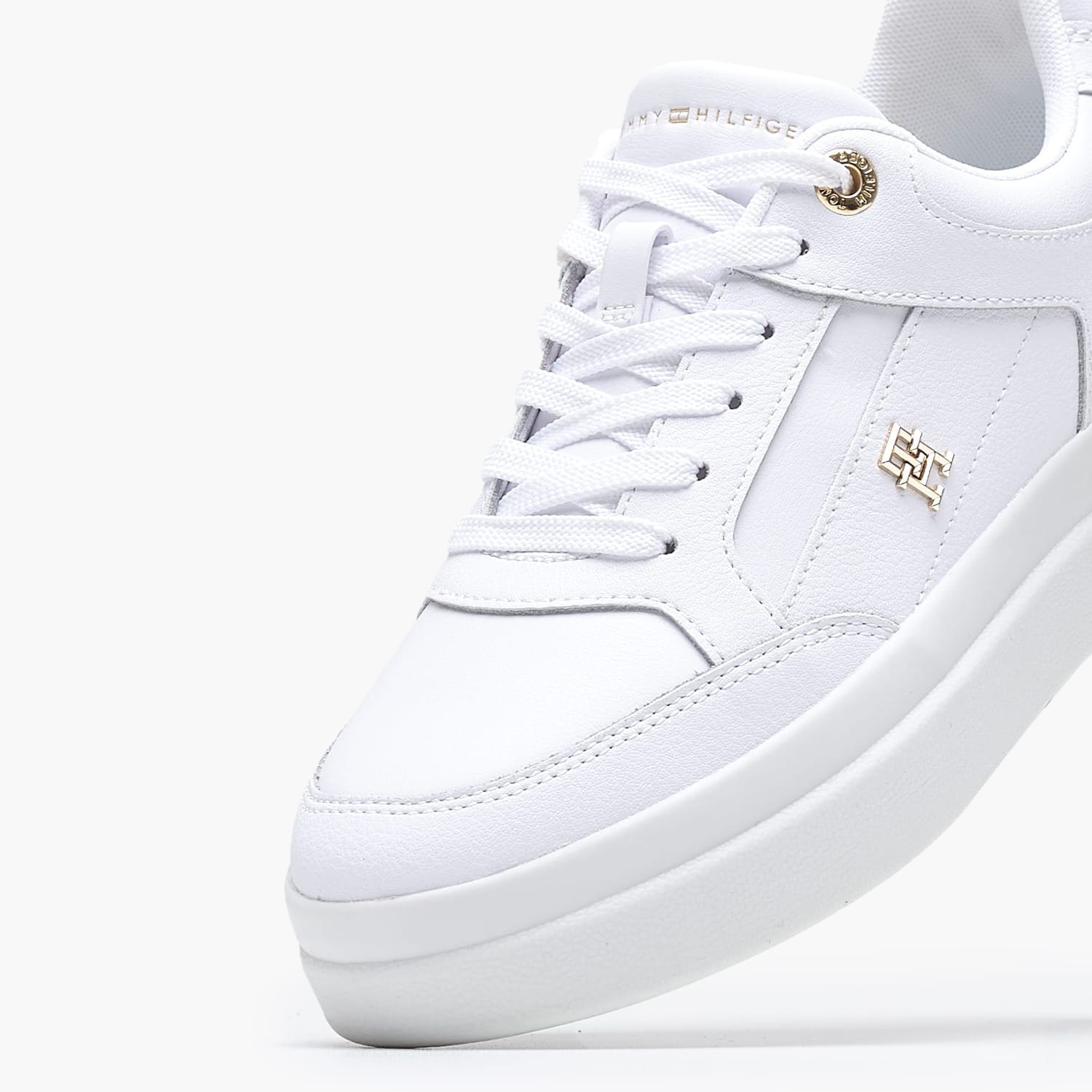 Γυναικεία Παπούτσια Casual Feminine.Court Άσπρο Δέρμα Tommy Hilfiger