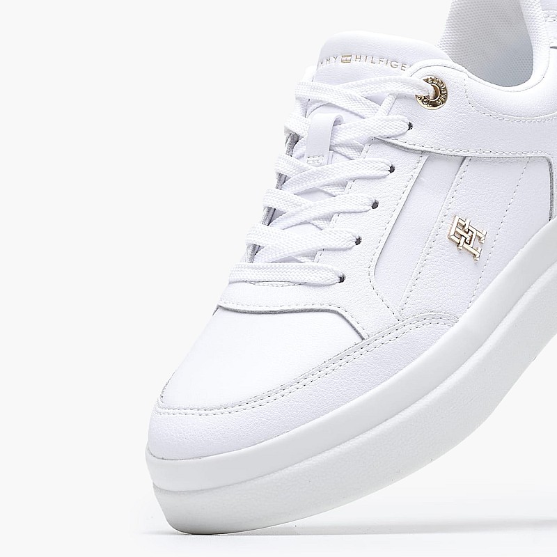 Γυναικεία Παπούτσια Casual Feminine.Court Άσπρο Δέρμα Tommy Hilfiger