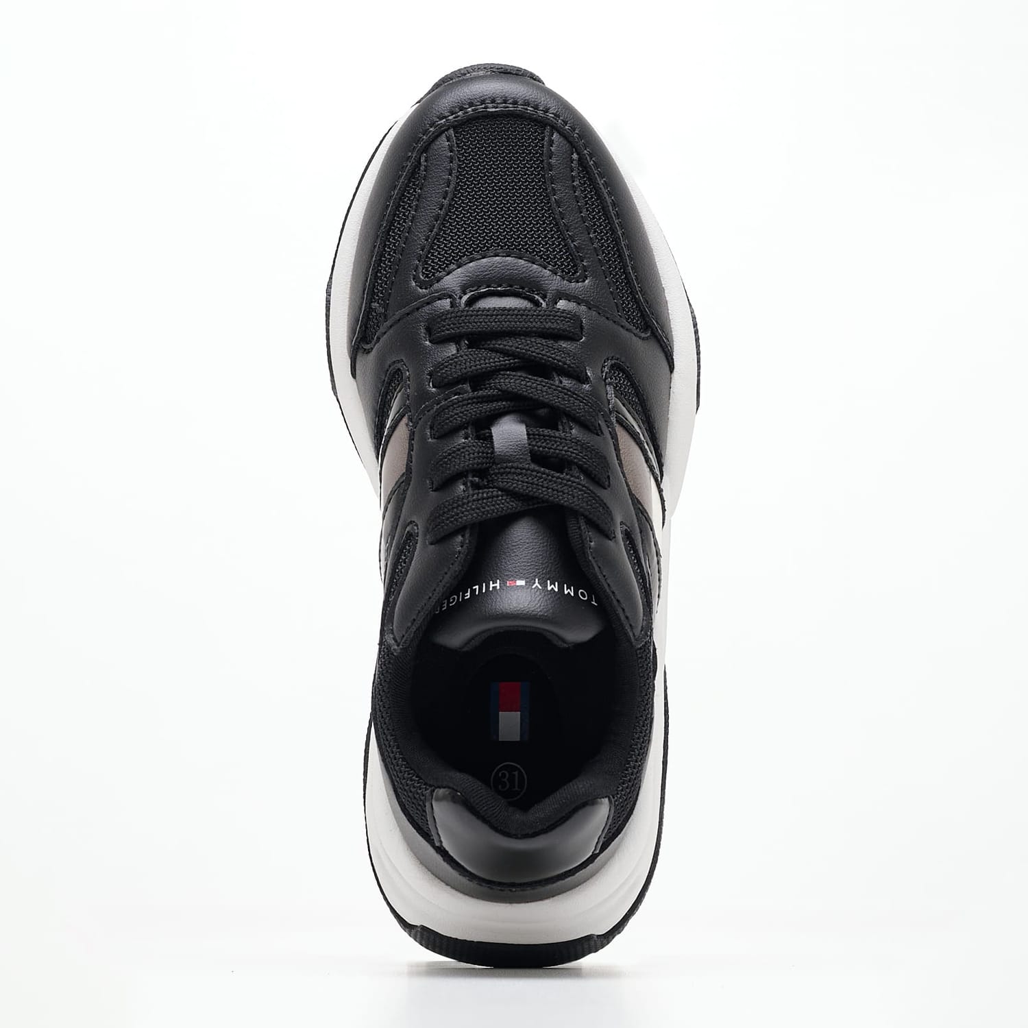 Παιδικά Παπούτσια Casual Flag.Silver Μαύρο ECOleather-Ύφασμα Tommy Hilfiger Παιδικά Παπούτσια Casual Flag.Silver Μαύρο ECOleather-Ύφασμα Tommy Hilfiger