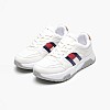 Παιδικά Παπούτσια Casual Flag.Silver Άσπρο ECOleather-Ύφασμα Tommy Hilfiger Παιδικά Παπούτσια Casual Flag.Silver Άσπρο ECOleather-Ύφασμα Tommy Hilfiger