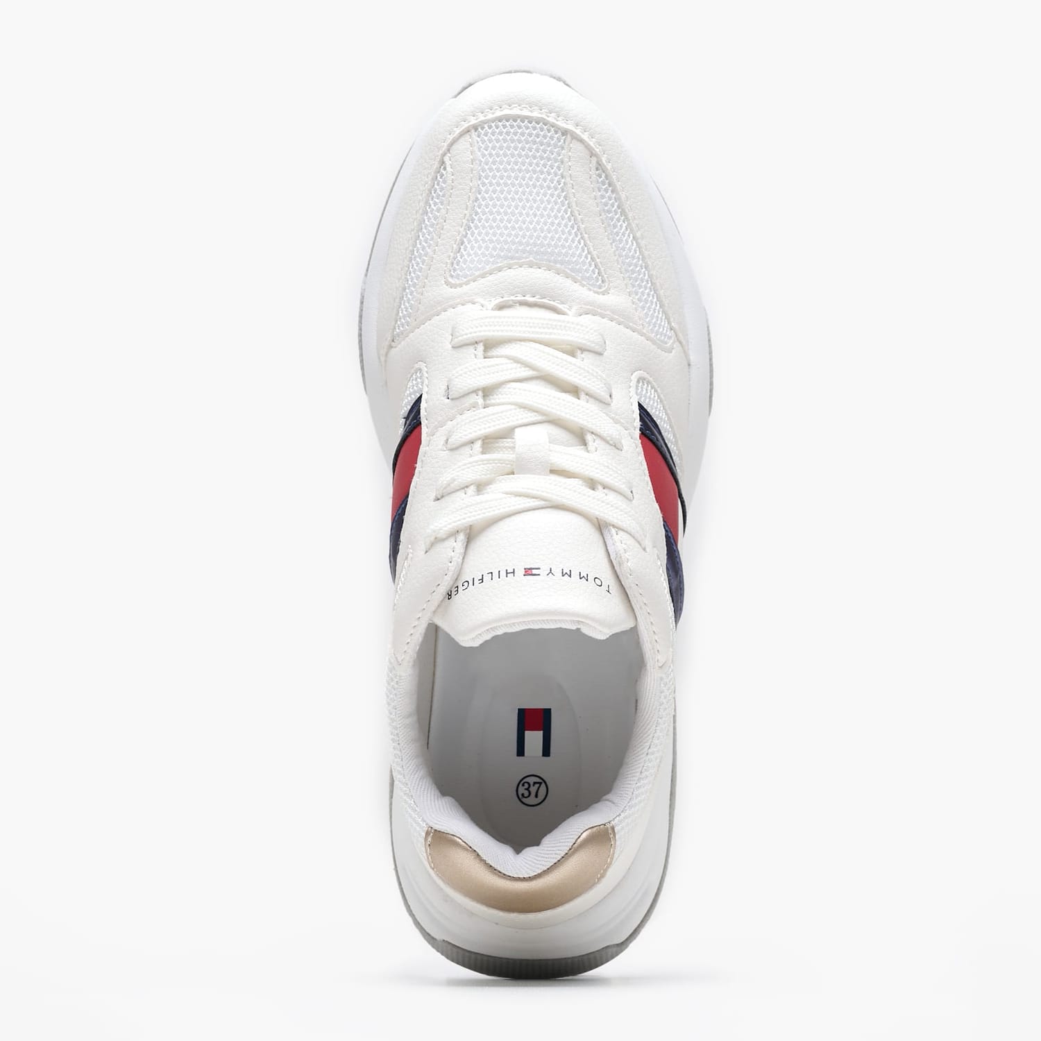 Παιδικά Παπούτσια Casual Flag.Silver Άσπρο ECOleather-Ύφασμα Tommy Hilfiger Παιδικά Παπούτσια Casual Flag.Silver Άσπρο ECOleather-Ύφασμα Tommy Hilfiger