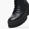 Γυναικεία Μποτάκια Flatform.Boot Μαύρο Δέρμα Tommy Hilfiger