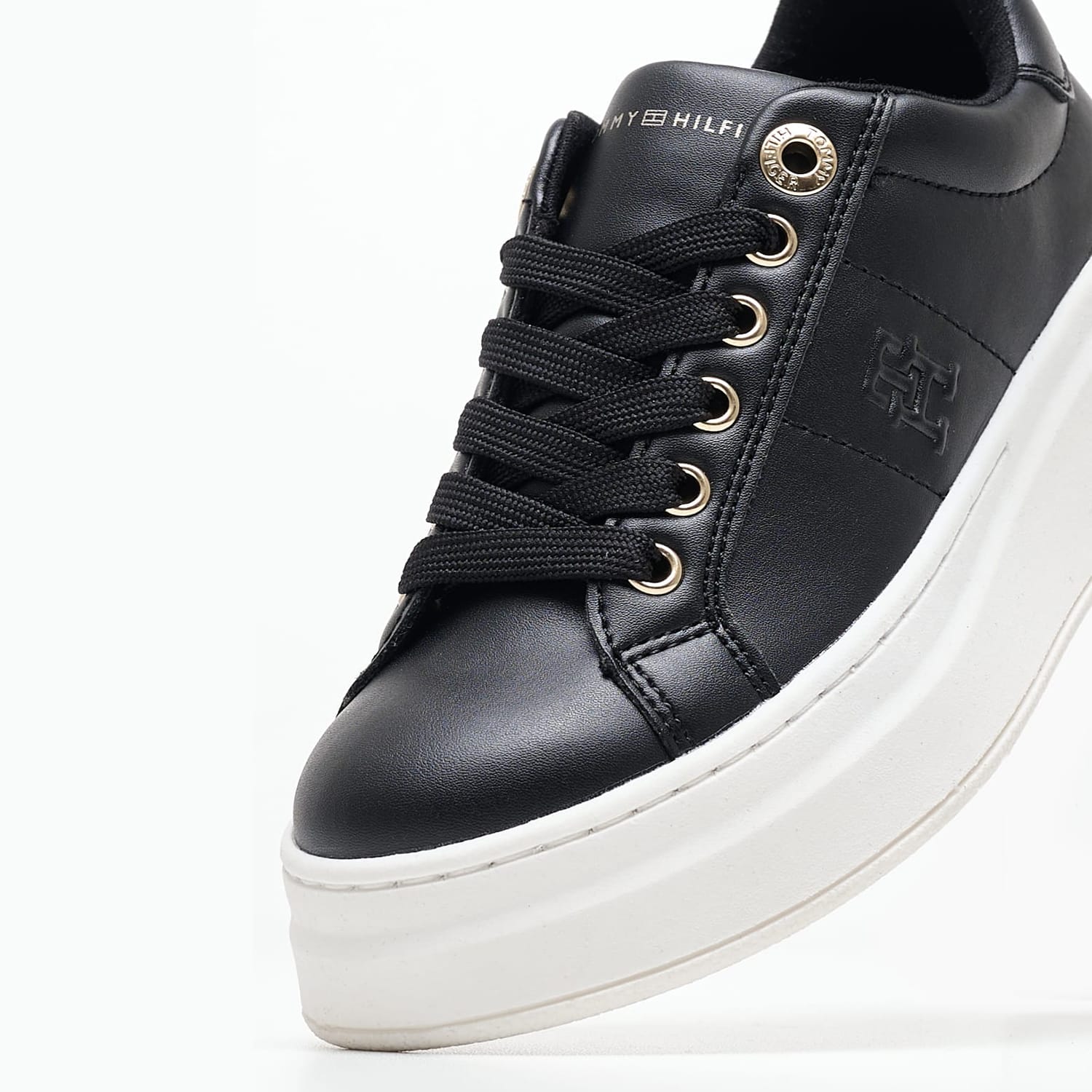 Παιδικά Παπούτσια Casual Grl.Lowcut Μαύρο ECOleather Tommy Hilfiger