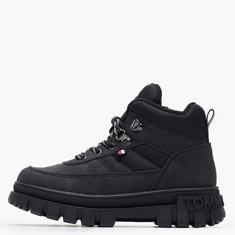 Παιδικά Μποτάκια Ice.Bootie Μαύρο ECOleather Tommy Hilfiger