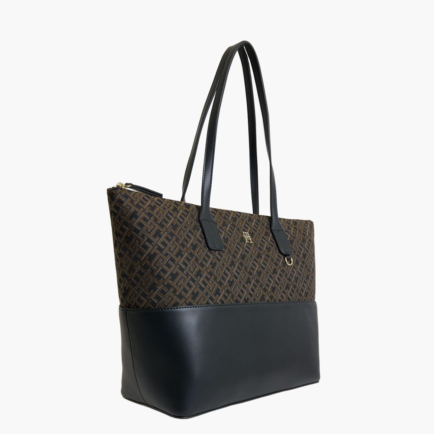 Γυναικείες Τσάντες Jacquard.Tote Μαύρο ECOleather-Ύφασμα Tommy Hilfiger
