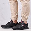 Ανδρικά Παπούτσια Casual Jeans.Flexi Μαύρο Δέρμα Tommy Hilfiger