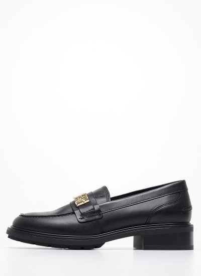 Γυναικείες Μπαλαρίνες Essential.Ballerina Μαύρο Δέρμα Tommy Hilfiger