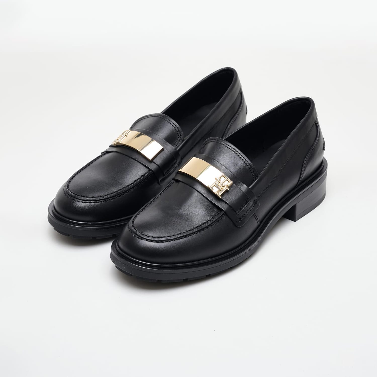 Women Moccasins Lea.Loafer Black Leather Tommy Hilfiger Women Moccasins Lea.Loafer Black Leather Tommy Hilfiger