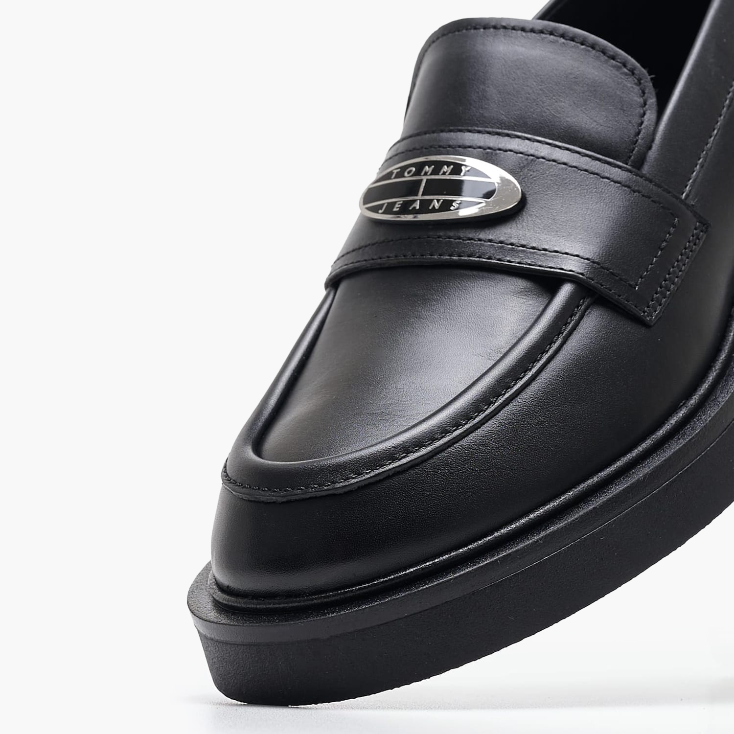 Γυναικεία Μοκασίνια Loaf.Tjw Μαύρο Δέρμα Tommy Hilfiger
