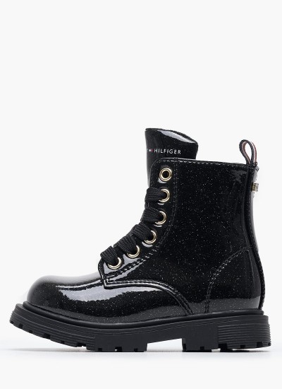 Παιδικά Μποτάκια Ottis.Padded Μαύρο ECOleather Pepe Jeans