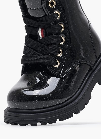 Παιδικά Μποτάκια Ottis.Padded Μαύρο ECOleather Pepe Jeans