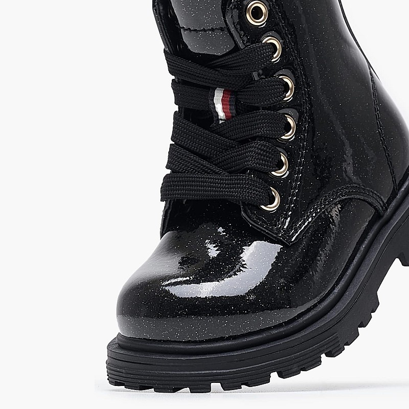 Παιδικά Μποτάκια Lst.Bootie Μαύρο ECOleather Tommy Hilfiger