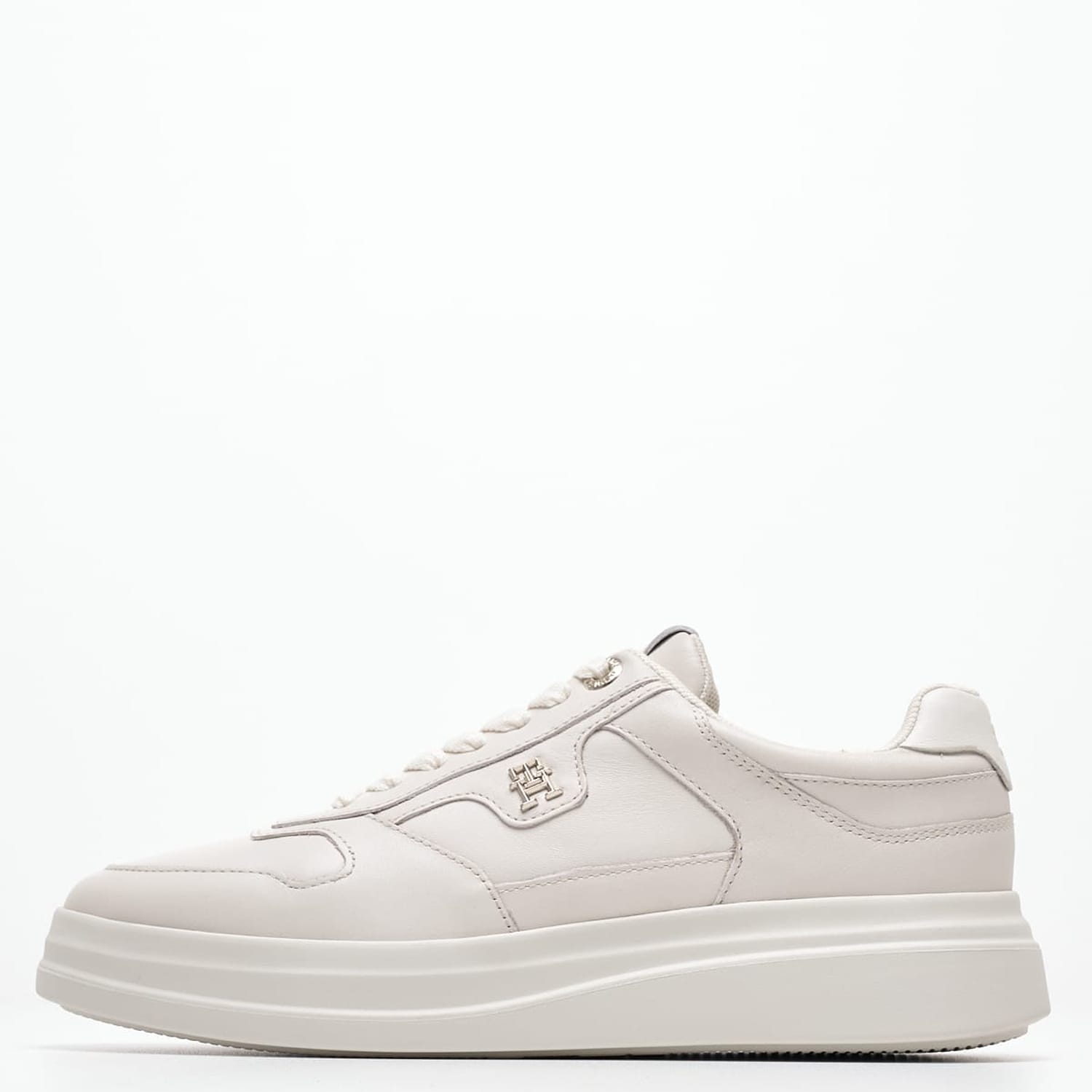 Γυναικεία Παπούτσια Casual Lux.Pointy Άσπρο Δέρμα Tommy Hilfiger
