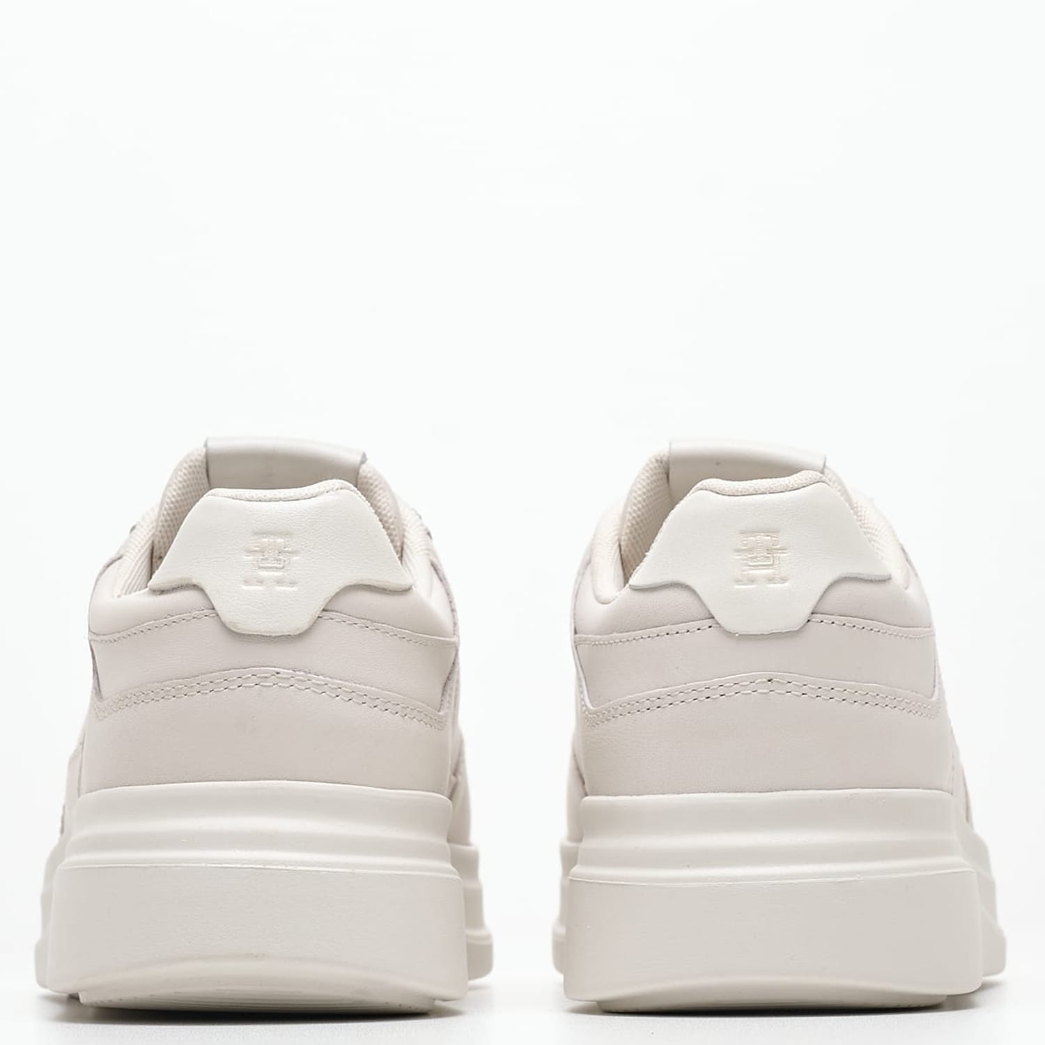 Women Casual Shoes Lux.Pointy White Leather Tommy Hilfiger Women Casual Shoes Lux.Pointy White Leather Tommy Hilfiger