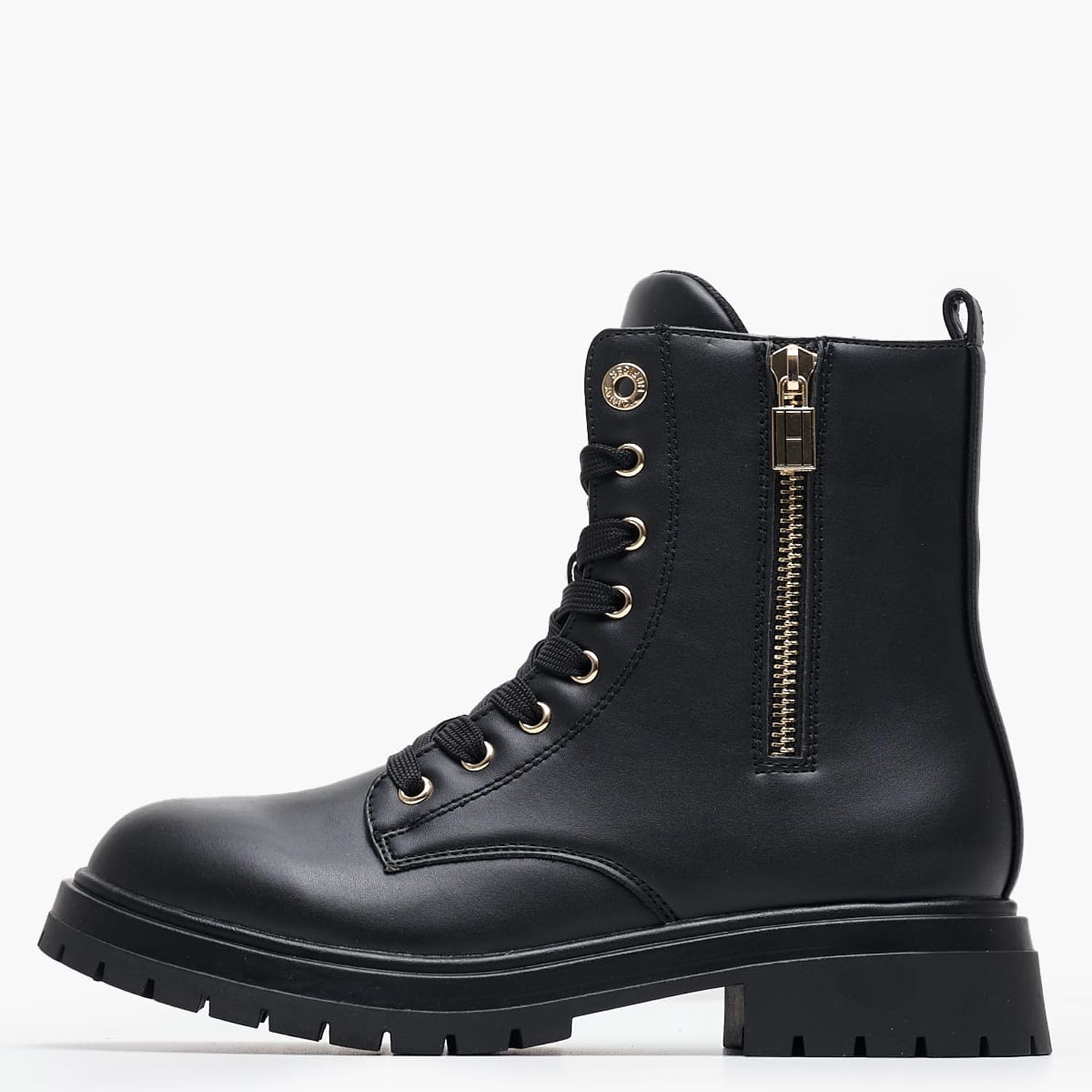 Kids Boots Mountain.Bootie Black ECOleather Tommy Hilfiger