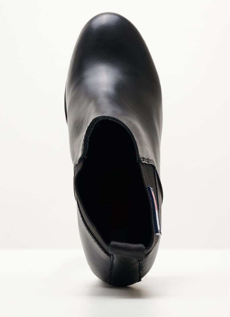 Women Boots from the Tommy Hilfiger brand New.Ess.High Black Leather mortoglou.gr eshop