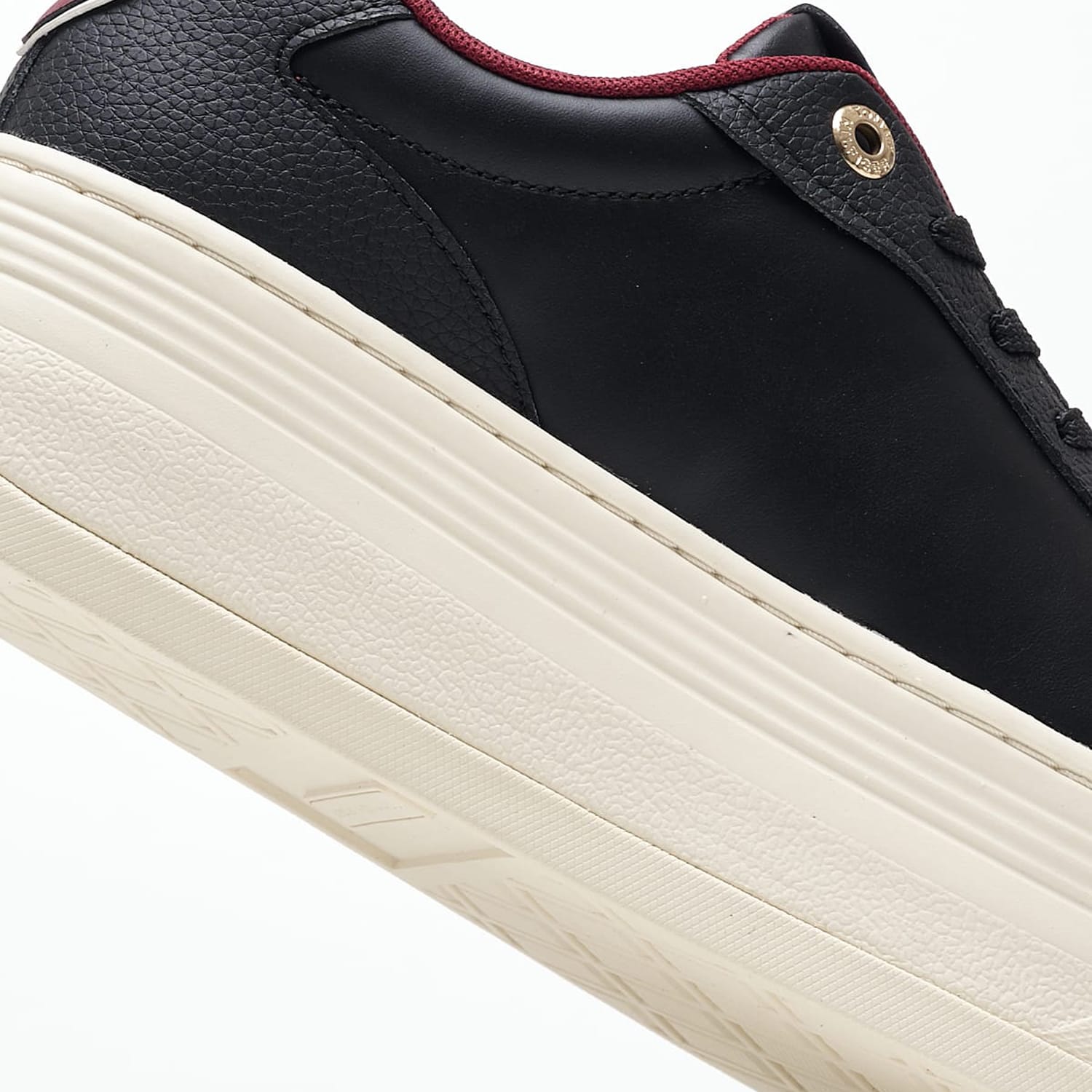 Women Casual Shoes Platform.Sneaker Black Leather Tommy Hilfiger Women Casual Shoes Platform.Sneaker Black Leather Tommy Hilfiger