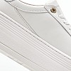 Γυναικεία Παπούτσια Casual Platform.Snkr Άσπρο Δέρμα Tommy Hilfiger