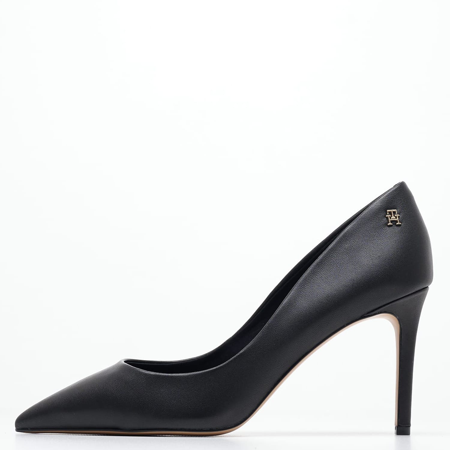 Γυναικείες Γόβες & Peeptoes Ψηλές Pointed.Pump Μαύρο Δέρμα Tommy Hilfiger
