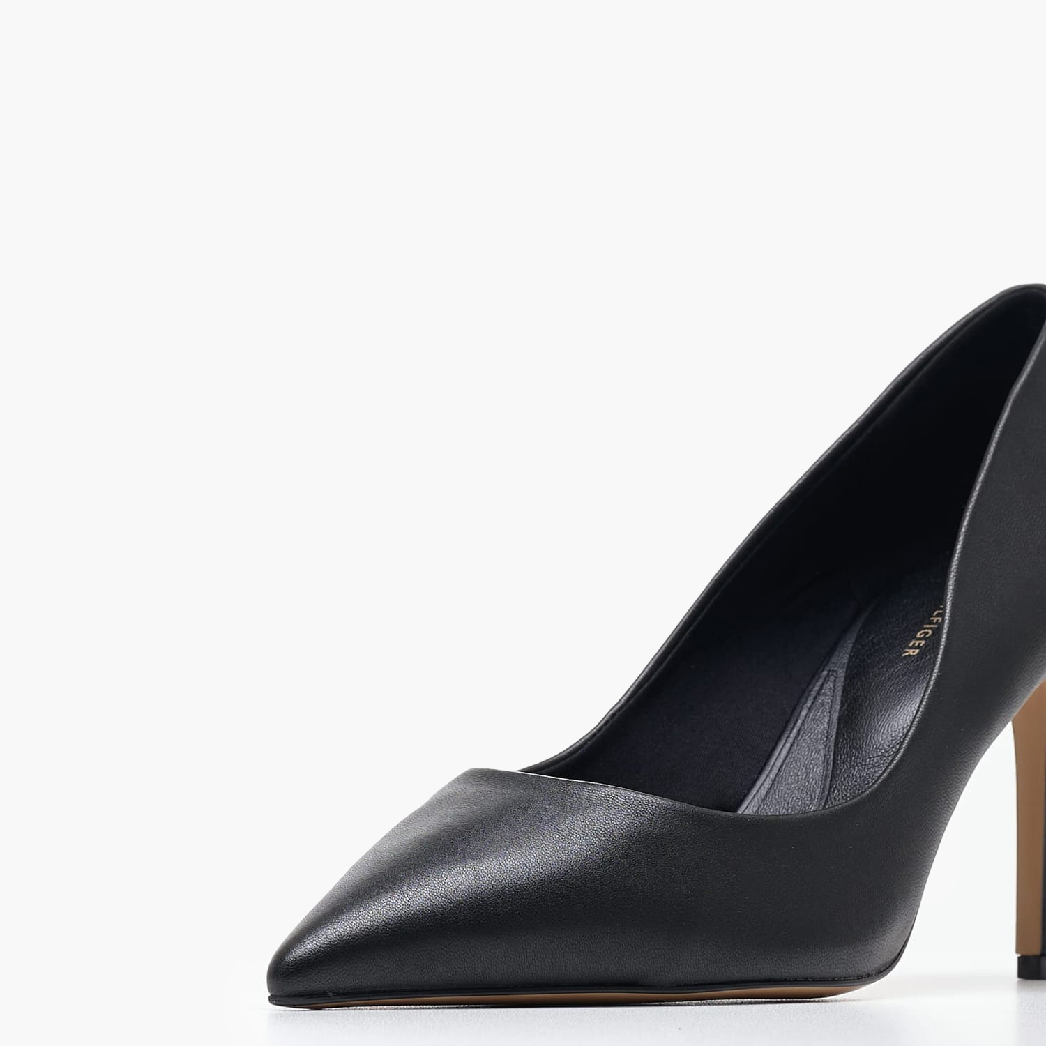 Γυναικείες Γόβες & Peeptoes Ψηλές Pointed.Pump Μαύρο Δέρμα Tommy Hilfiger