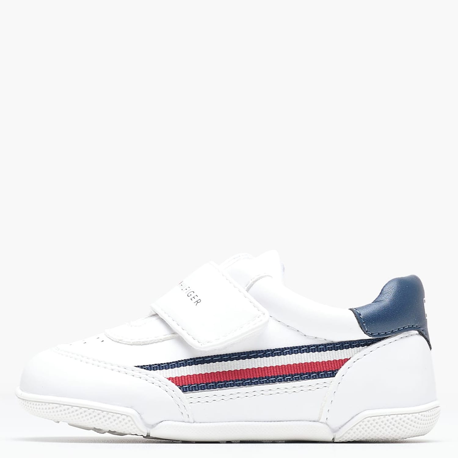 Παιδικά Παπούτσια Casual Stripes.Low Άσπρο ECOleather Tommy Hilfiger