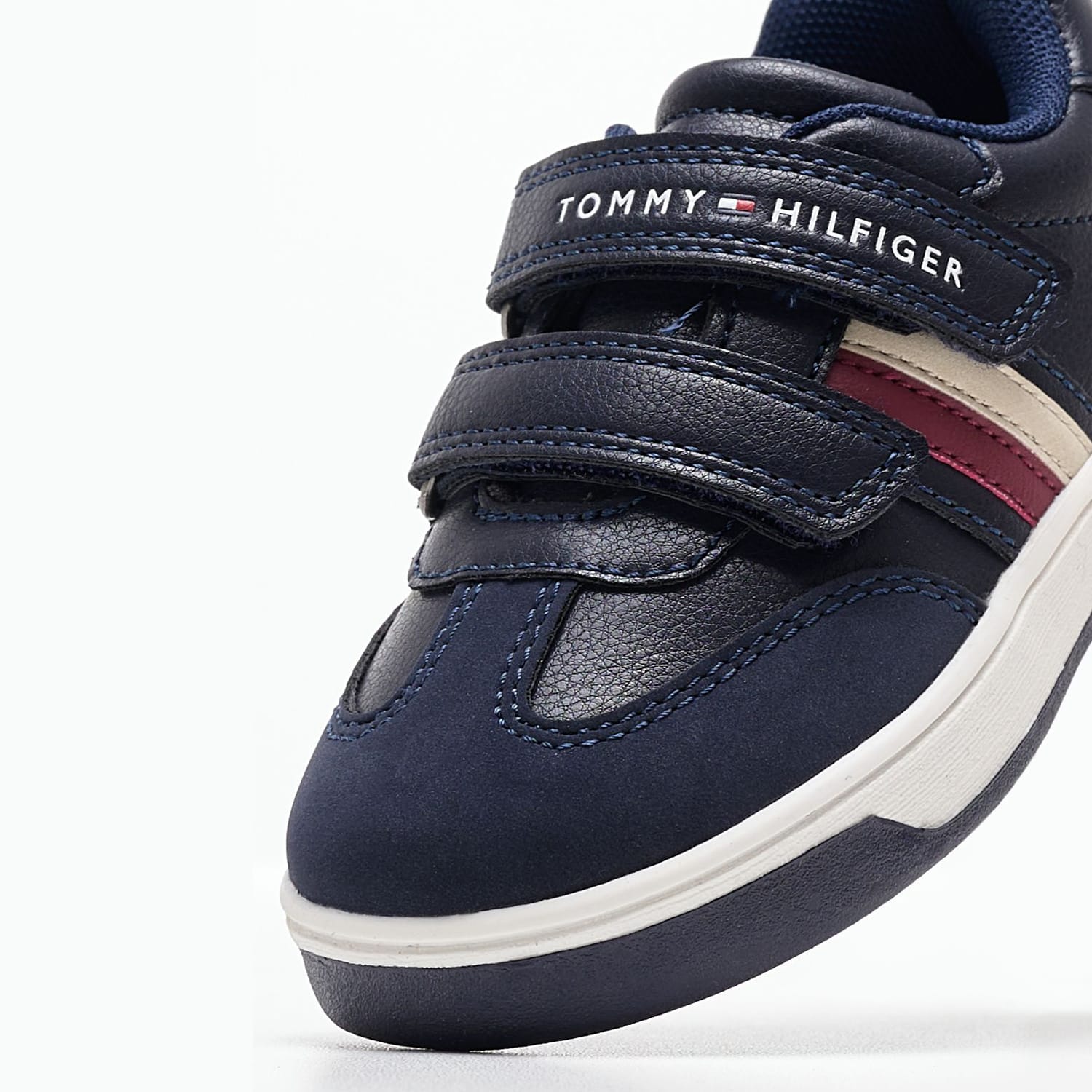 Παιδικά Παπούτσια Casual Stripes.Vlc Μπλε ECOleather Tommy Hilfiger