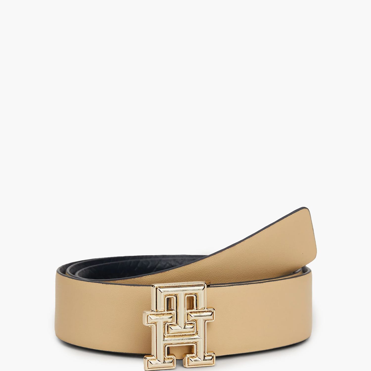 Women Belts Th.3Rev Beige Leather Tommy Hilfiger