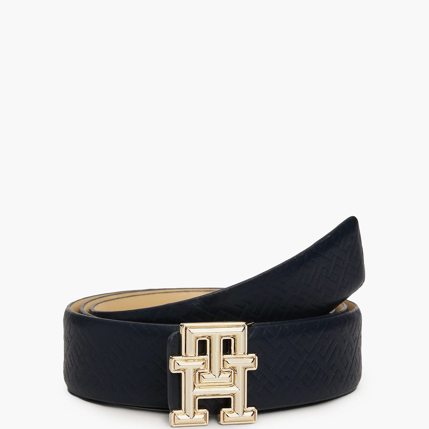 Women Belts Th.3Rev Beige Leather Tommy Hilfiger