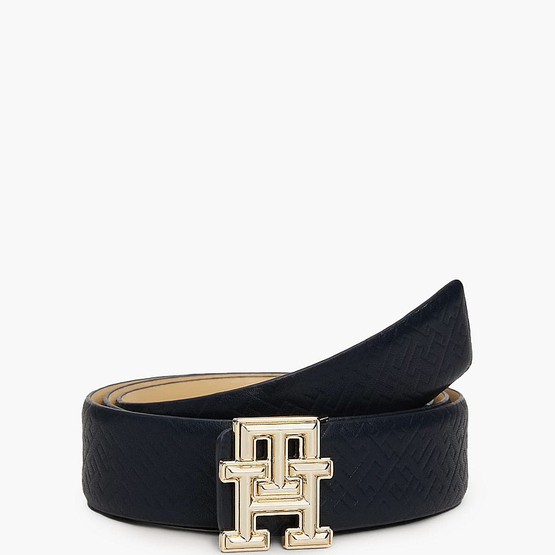Women Belts Th.3Rev Beige Leather Tommy Hilfiger