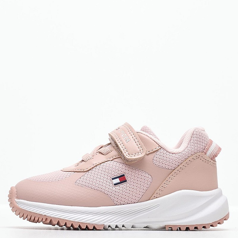 Παιδικά Παπούτσια Casual Th.Velcro Ροζ ECOleather Tommy Hilfiger
