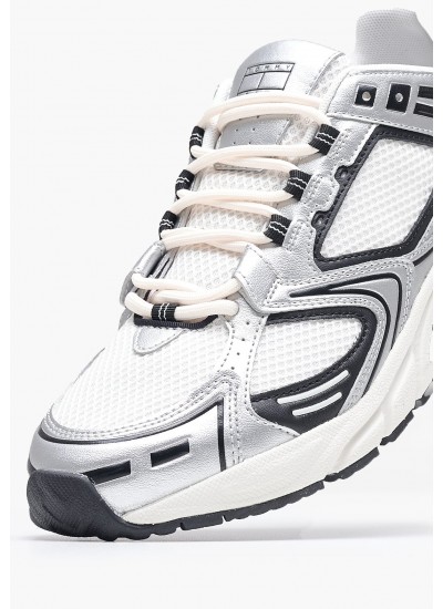 Men Casual Shoes Tjm.Archive White ECOleather-Fabric Tommy Hilfiger