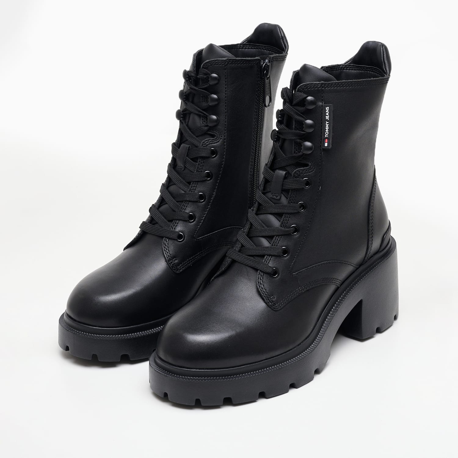 Γυναικεία Μποτάκια Tjw.Heel Μαύρο Δέρμα Tommy Hilfiger Γυναικεία Μποτάκια Tjw.Heel Μαύρο Δέρμα Tommy Hilfiger