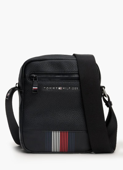 Ανδρικές Τσάντες Transit.Mini Μαύρο ECOleather Tommy Hilfiger