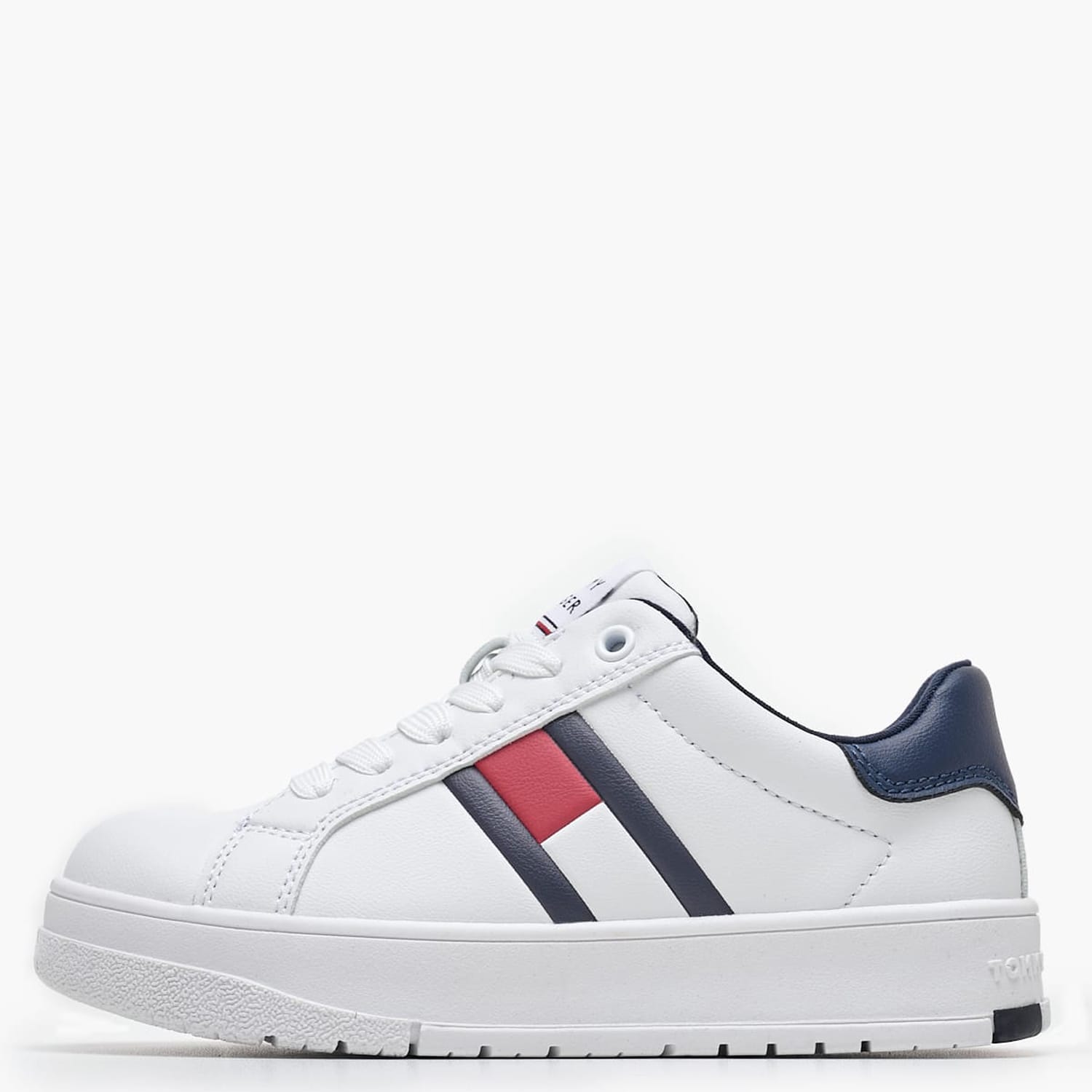 Παιδικά Παπούτσια Casual Uni.Flag Άσπρο ECOleather Tommy Hilfiger