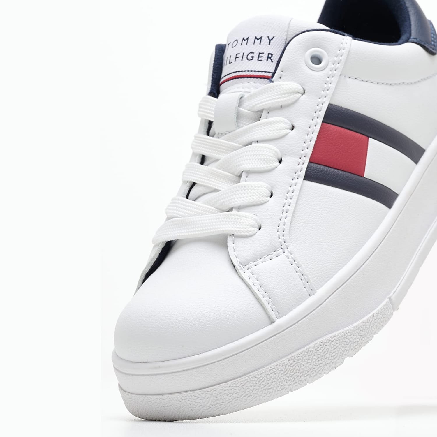 Παιδικά Παπούτσια Casual Uni.Flag Άσπρο ECOleather Tommy Hilfiger