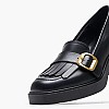 Women Moccasins 2445.53006 Black Leather Mortoglou Women Moccasins 2445.53006 Black Leather Mortoglou