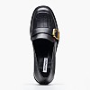 Women Moccasins 2445.53006 Black Leather Mortoglou Women Moccasins 2445.53006 Black Leather Mortoglou