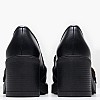Women Moccasins 2445.53006 Black Leather Mortoglou Women Moccasins 2445.53006 Black Leather Mortoglou