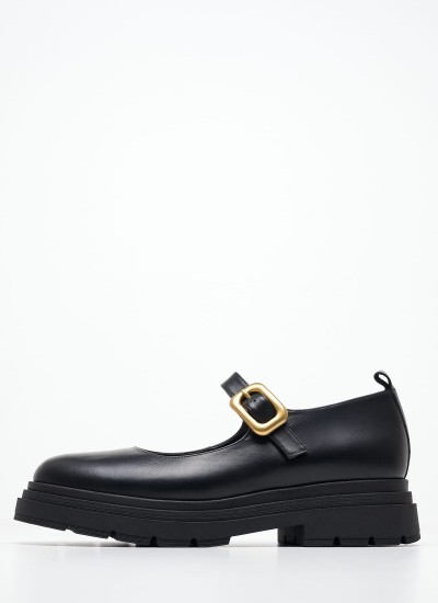 Γυναικεία Μοκασίνια 24313 Μαύρο ECOleather Tamaris