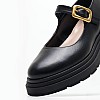 Women Moccasins 2446.20022 Black Leather Mortoglou Women Moccasins 2446.20022 Black Leather Mortoglou