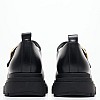 Women Moccasins 2446.20022 Black Leather Mortoglou Women Moccasins 2446.20022 Black Leather Mortoglou