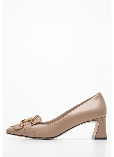 Γυναικεία Flats 27112 Μπεζ Δέρμα Tamaris