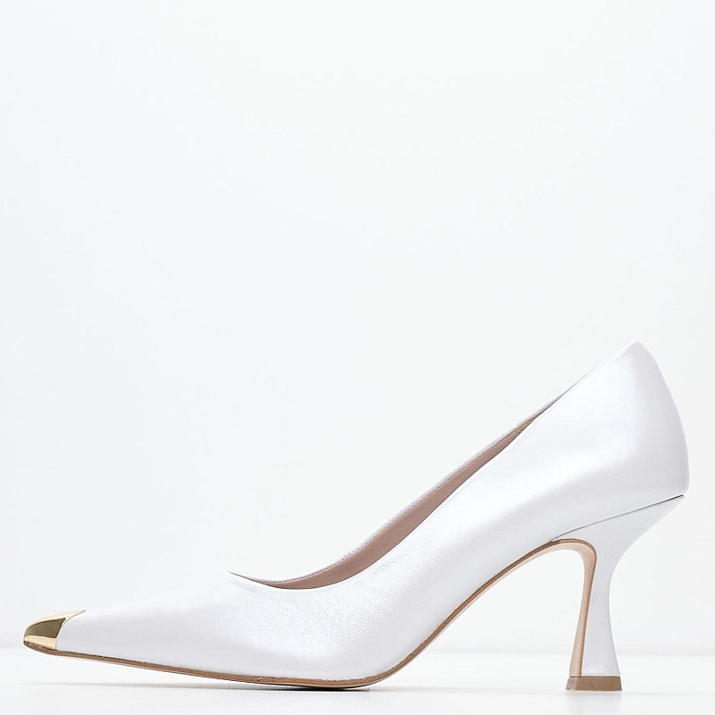 Women Pumps & Peeptoes Low 2448.73862 White Leather Mortoglou