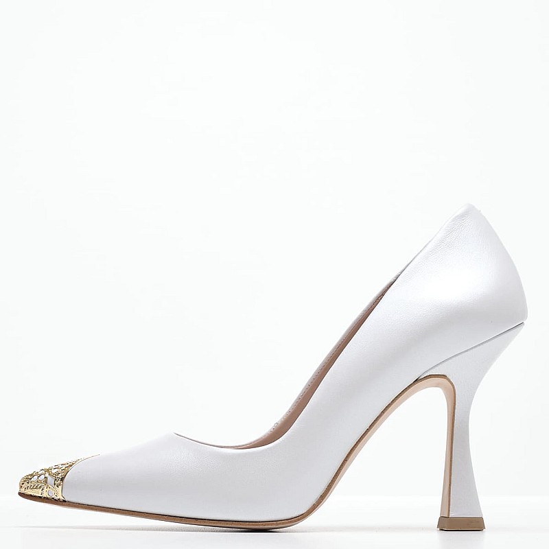 Women Pumps & Peeptoes High 2448.93338 White Leather Mortoglou