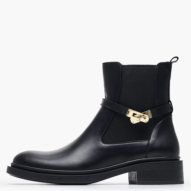 Women Boots 2450.26913 Black Leather Mortoglou