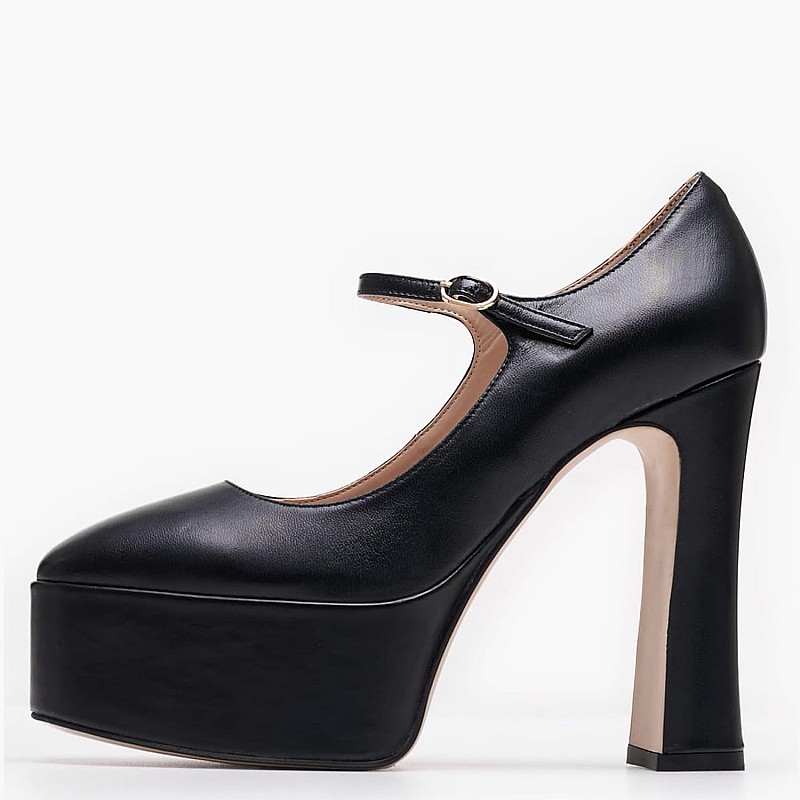 Women Pumps & Peeptoes High 2451.83304 Black Leather Mortoglou
