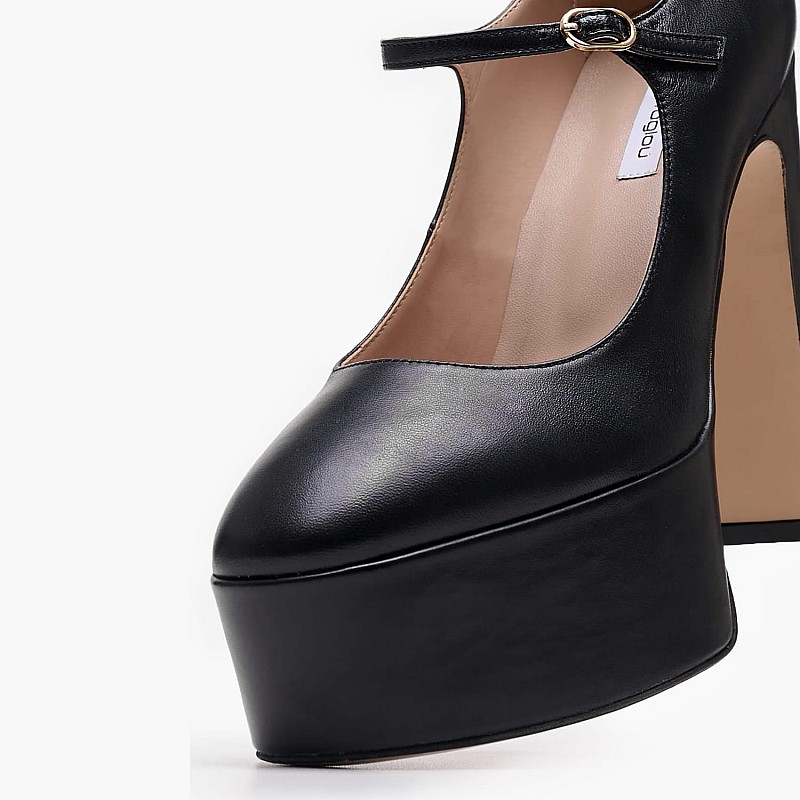 Women Pumps & Peeptoes High 2451.83304 Black Leather Mortoglou