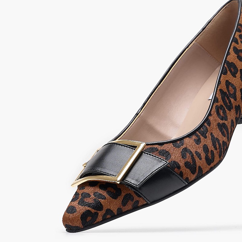 Γυναικείες Γόβες & Peeptoes Χαμηλές 2452.30813.Le Leopard Pony Mortoglou